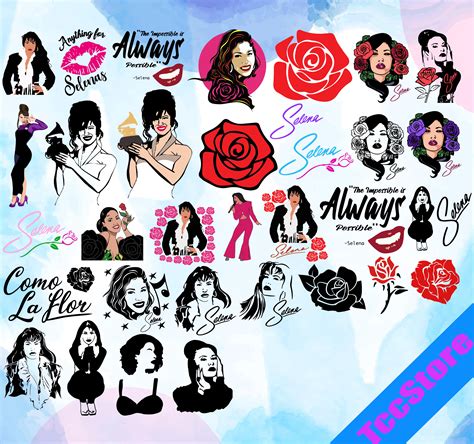 Selena Quintanilla Bundle Svg Selena Quintanilla Svgpngdx Inspire