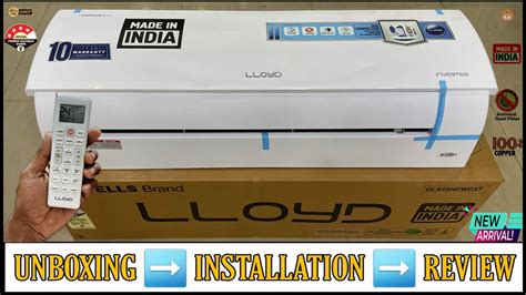 Lloyd Gls18i4fwcxt 2022 New 15 Ton 4🌟 Inverter Split Ac Unboxing And Review With Remote