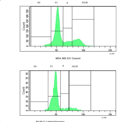 Analysis Of Cell Cycle Arrest Of MDA MB 231 Cells When Treated With IC