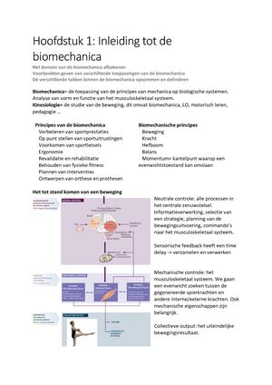 Examenvragen Biomechanica Van Het Menselijk Bewegen UAntwerpen