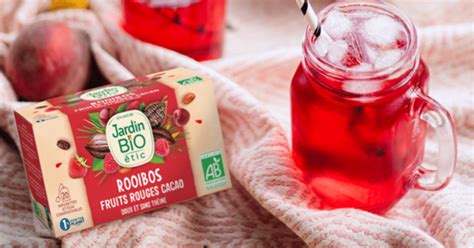 Infusions Rooibos Fruits Rouge Et Cacao Bio De Jardin Bio Tic