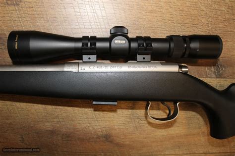 CZ 452 2E ZKM 22LR Stainless Nikon Prostaff