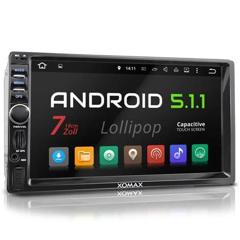 Autoradio Android 5 1 1 2DIN avec navigation GPS Bluetooth caméra recul