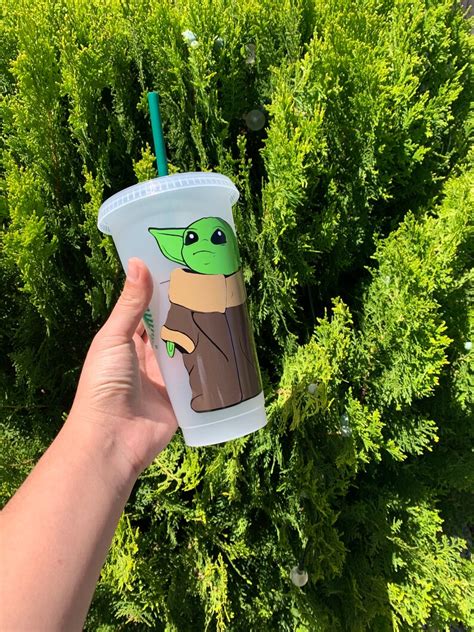 Baby Yoda Inspired Starbucks Cup Etsy