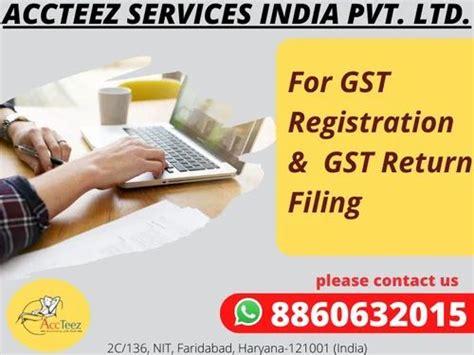 Gst Registration And Return Filings At Rs Session In Faridabad Id