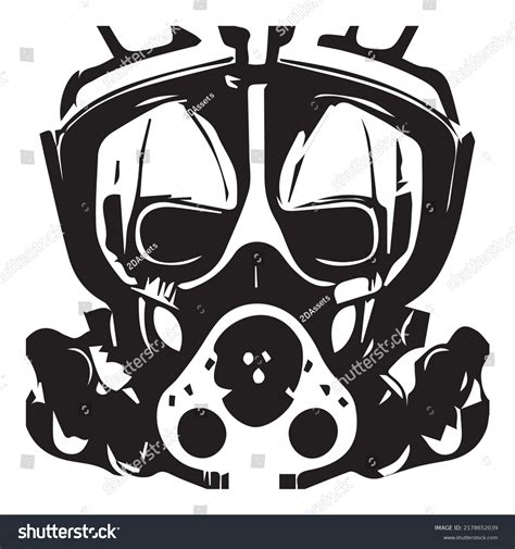 Gas Mask Soldier Sci Fi Tattoo Stock Vector (Royalty Free) 2178652039 ...