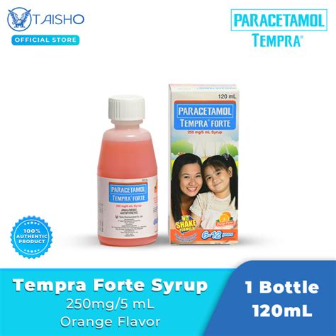 Tempra Forte 250mg5ml Syrup Orange 120ml 1s Lazada Ph