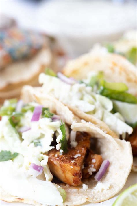 Honey Chipotle Chicken Tacos With Cilantro Lime Slaw Hungry Hobby