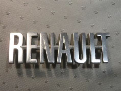 Renault Insigne Embl Me Logo Sigle Monogramme Badge Carrosserie Vintage