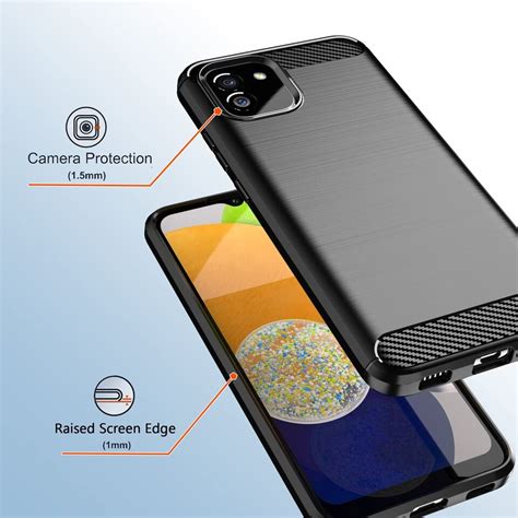 Galaxy A03 Case Samsung A04e Case With Tempered Glass Screen Protector Shoc Ebay