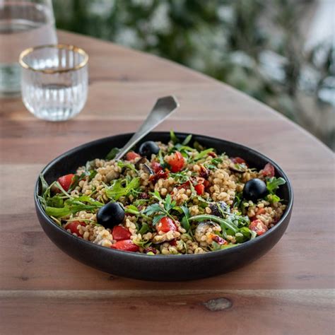 Bulgur Salat Mit Aubergine Und Getrockneten Tomaten Schnelle