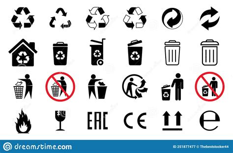 Biodegradable Compostable Recyclable Vector Icon Bio Recyclable Eco