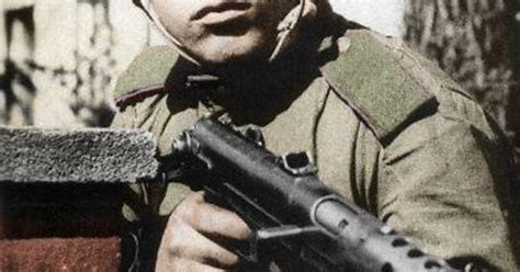 Colorized Photo Of A Soviet Sub Machine Gunner At Berlin Album On Imgur