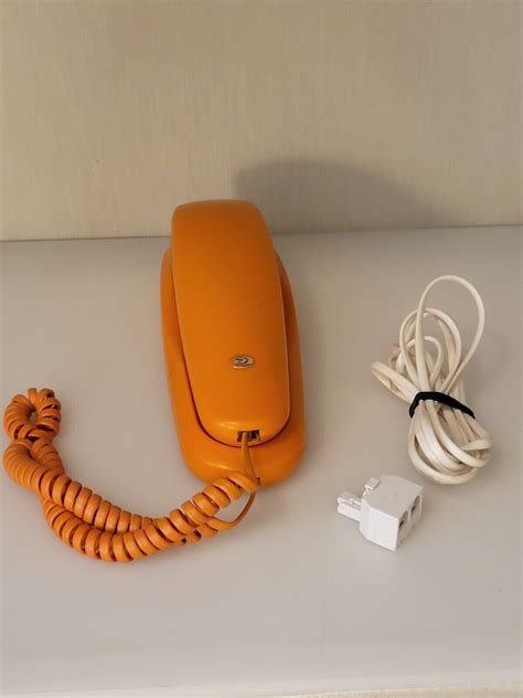 Durabrand Trim Phone Model Ph 301 Orange W Cord And Splitter 1h86 Ebay