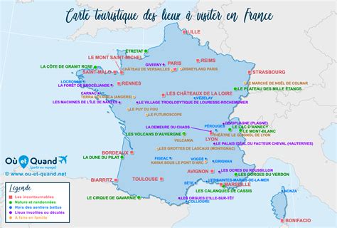 Décrypter 45 imagen carte des lieux à visiter en france fr