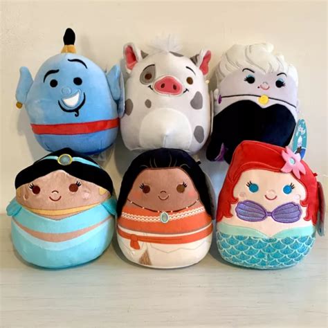 Squishmallow 7and Disney Moana And Pua The Pig Plush Toys Set Of Two