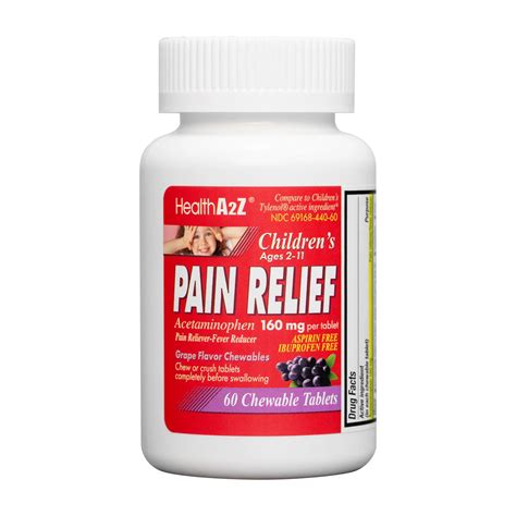 Health A2Z Children's Pain Relief Chewable Tablets - Cherry - Shop Pain ...