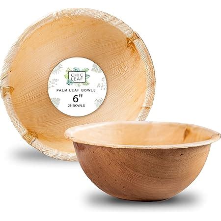 Amazon Raj Disposable Palm Leaf Bowls 50 Count 6 5 Bowls