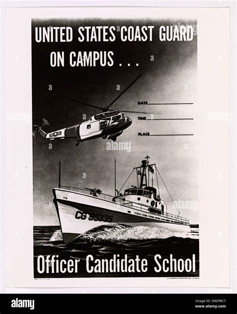 Coast Guard Recruiting Poster This Image Depicts A Coast Guard