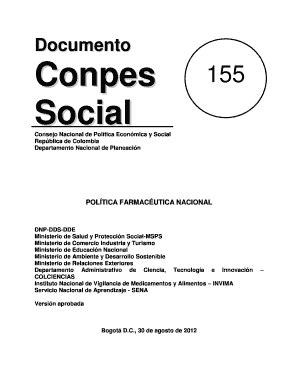 Fillable Online Consejo Nacional De Poltica Econmica Y Social Fax Email