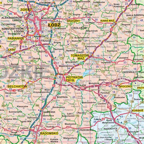 Polska Mapa Na Cian Adminstracyjno Drogowa X Cm