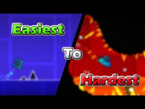 Geometry Dash Main Levels Easiest To Hardest Youtube