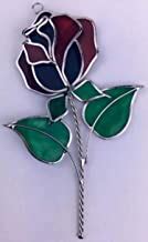 Red Rose Stained Glass Suncatcher