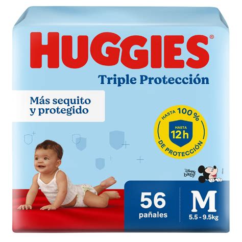 Pañal Triple Protección Ecopack Talla M Huggies 56 Unidades Tottus Perú