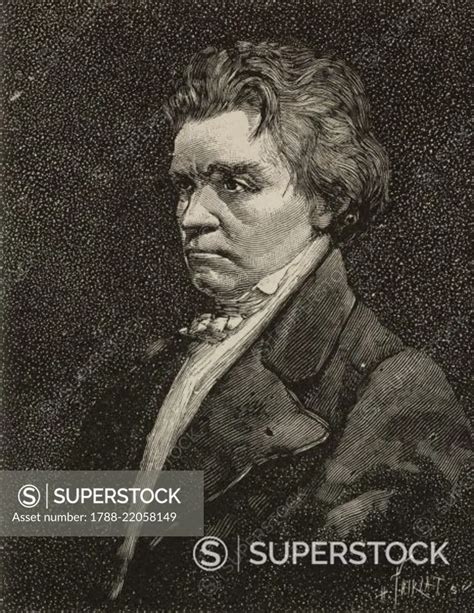 Portrait Of The German Composer Ludwig Van Beethoven 1770 1827