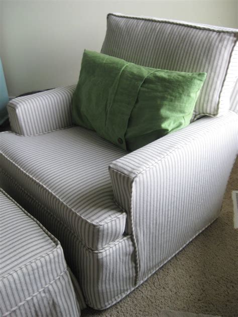 Custom Slipcovers By Shelley Ticking Stripe Chair