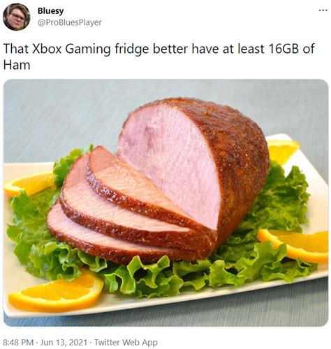 That Xbox Gaming Fridge Better Have At Least 16gb Of Ham Xbox Mini