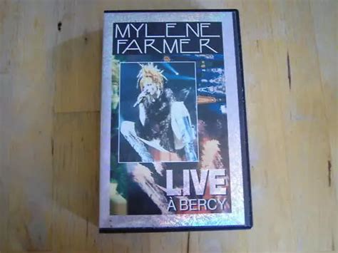 Cassette Vhs Mylene Farmer Live A Bercy Eur Picclick It