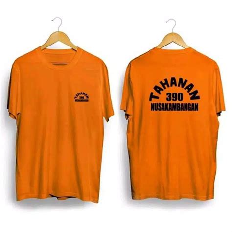 Jual Baju Tahanan 390 Orange Shopee Indonesia