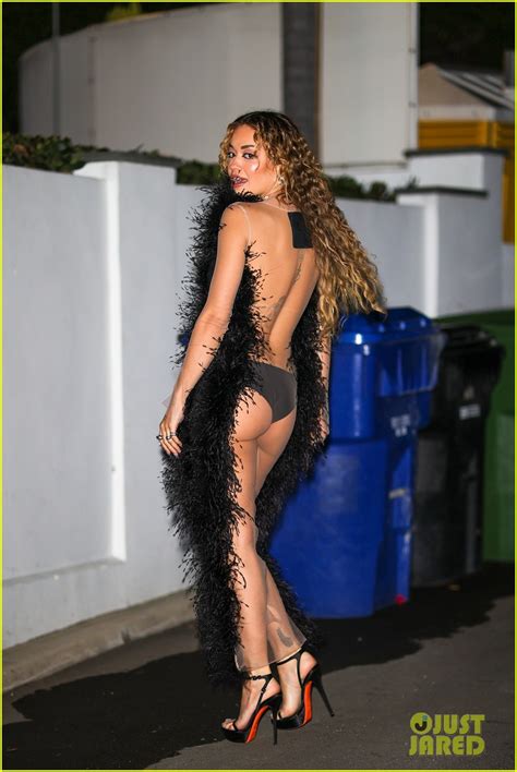 Photo Rita Ora Sheer Dress Photo Just Jared