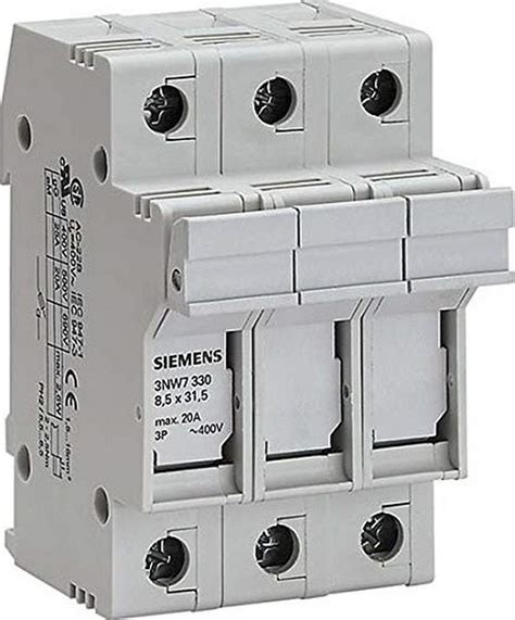 Siemens Portafusible cilindrico 3 polos 50a 14x51 sin señalización