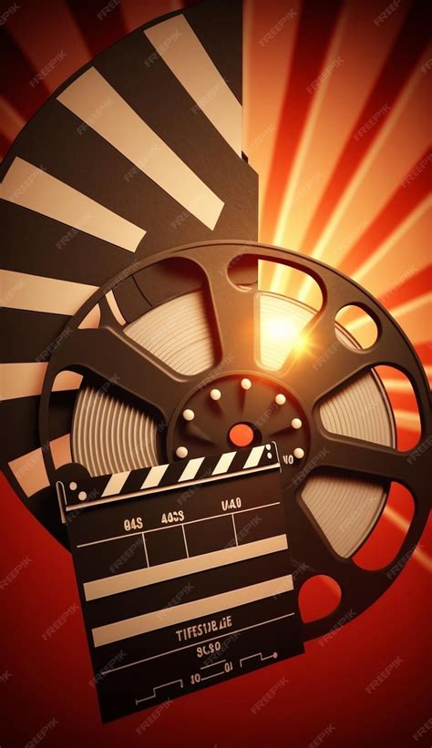 premium photo   reel   black  white film strip