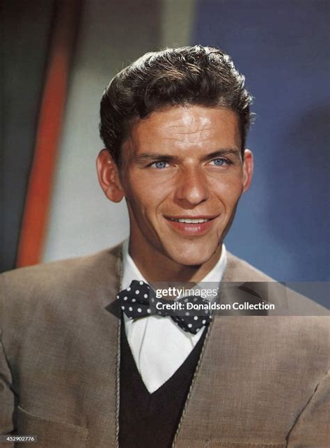 Singer And Actor Frank Sinatra Poses For A Portrait To Promote His