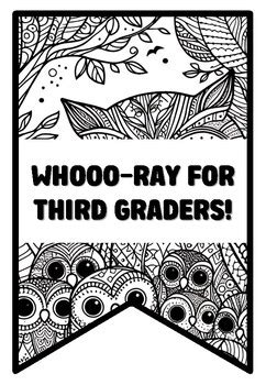 WHOOO RAY FOR THIRD GRADERS 10 Owl Zentangle Coloring Pages By Swati