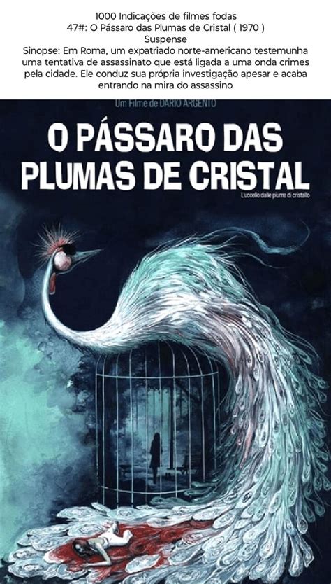 1000 Indicações de filmes fodas 47 O Pássaro das Plumas de Cristal