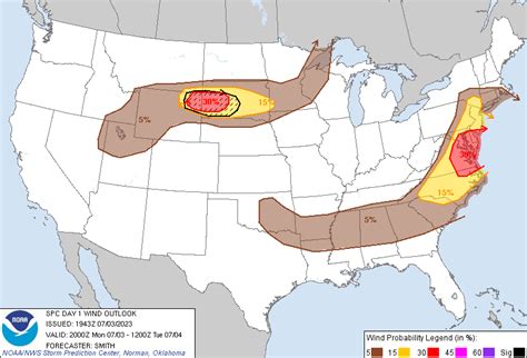 Storm Prediction Center Jul 3, 2023 2000 UTC Day 1 Convective Outlook