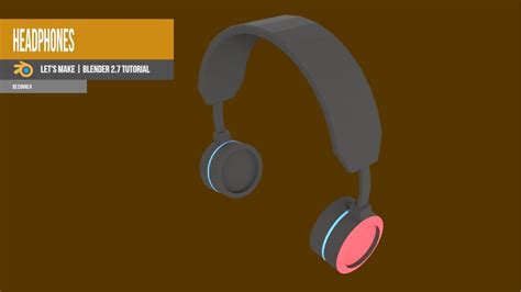 How To Make Low Poly Headphones In Blender Youtube