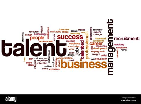 Talent Word Cloud Concept Stock Photo Alamy