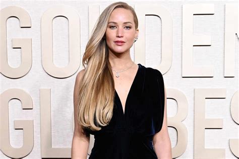 Jennifer Lawrence Wears Plunging Dior Gown At 2024 Golden Globes Her