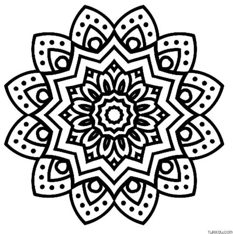 Mandala Flower Coloring Page Turkau