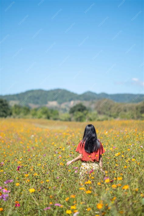 Girl In Flower Field Photography