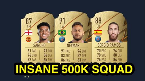 Insane K Hybrid Squad Builder In Fifa Ft Sancho Neymar Ramos