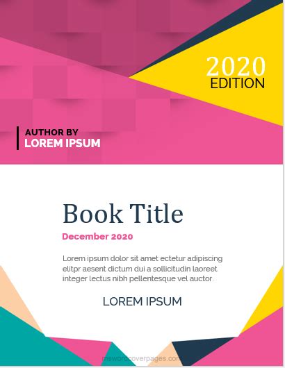 5 Best Book Cover Page Designs for MS Word | MS Word Cover Page Templates