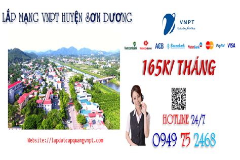 Lắp mạng VNPT tại Huyện Sơn Dương giá rẻ 165K Liên Hệ 0949752468