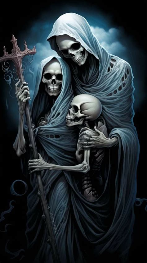 Pin By George Schreffler On Skulls Grim Reaper Art Dark Fantasy Art