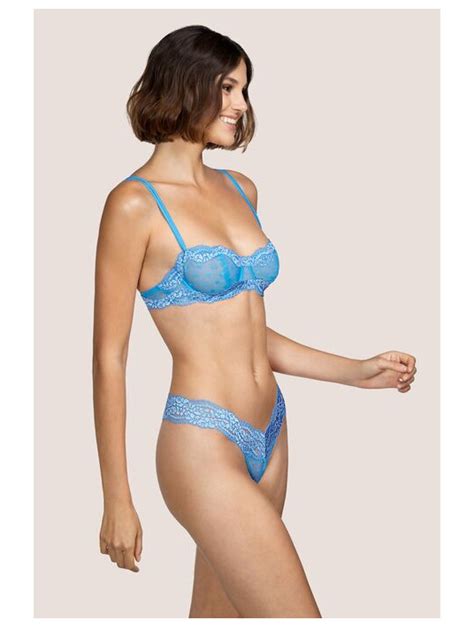 Andres Sarda Soutien Gorge Balconnet Bleu Nan